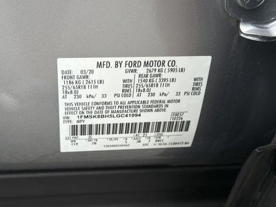 2020 Ford Explorer Base
