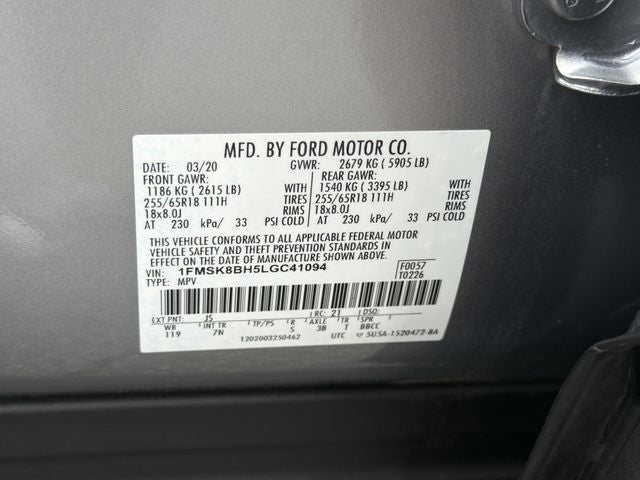 2020 Ford Explorer Base