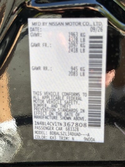 2026 Nissan Altima 2.5 SR