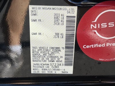 2022 Nissan Altima 2.5 SR Midnight
