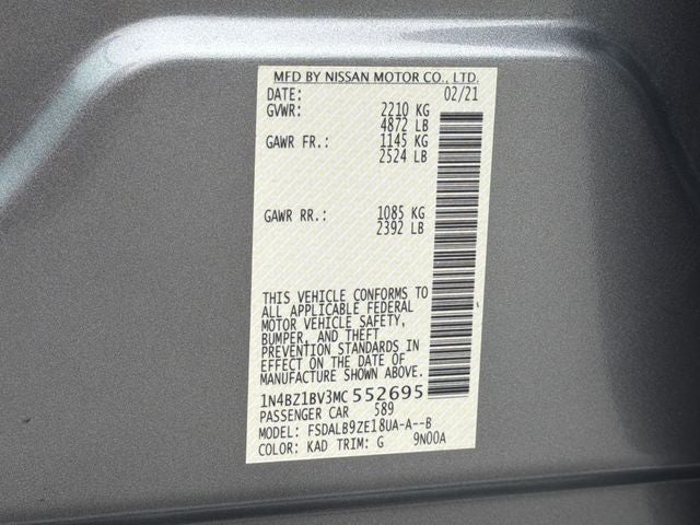 2021 Nissan Leaf S Plus
