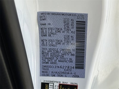 2026 Nissan Frontier S