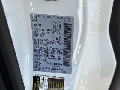 2026 Nissan Frontier S