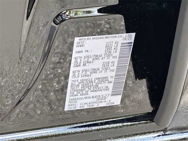 2026 Nissan Frontier S