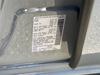 2026 Nissan Frontier SV Dark Armor 1" LIFT