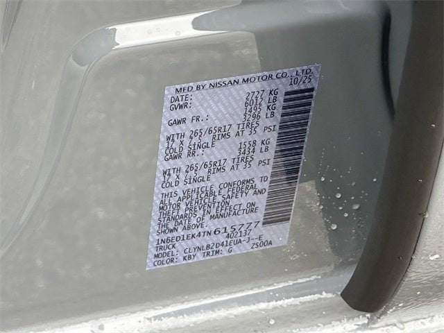 2026 Nissan Frontier SV