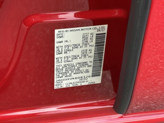 2023 Nissan Frontier S