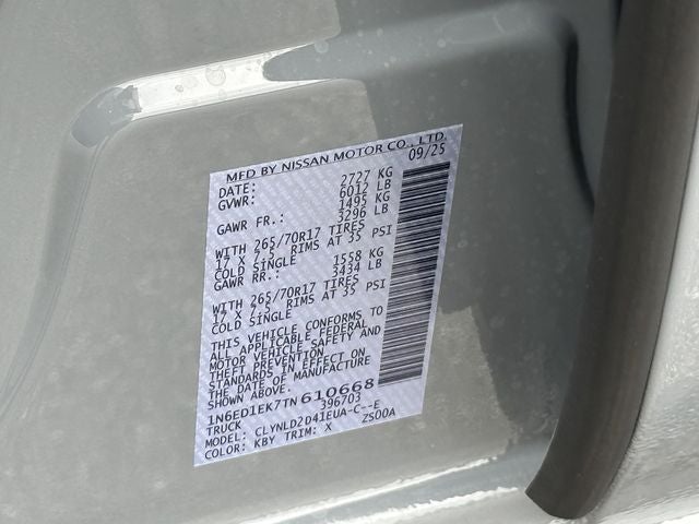 2026 Nissan Frontier PRO-4X