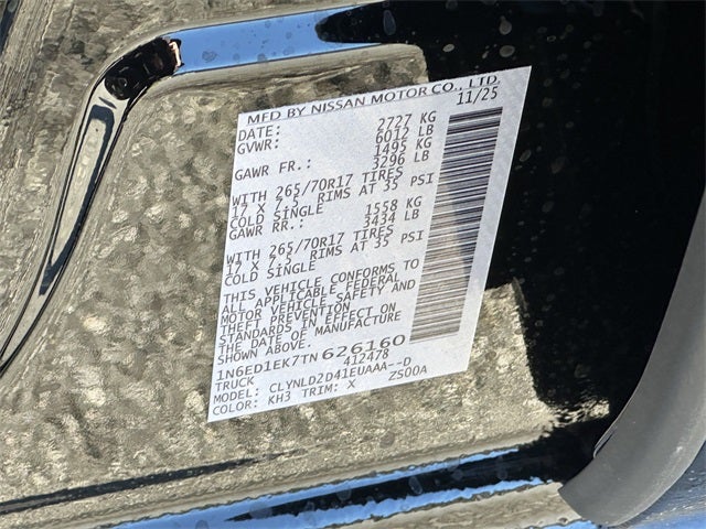 2026 Nissan Frontier PRO-4X