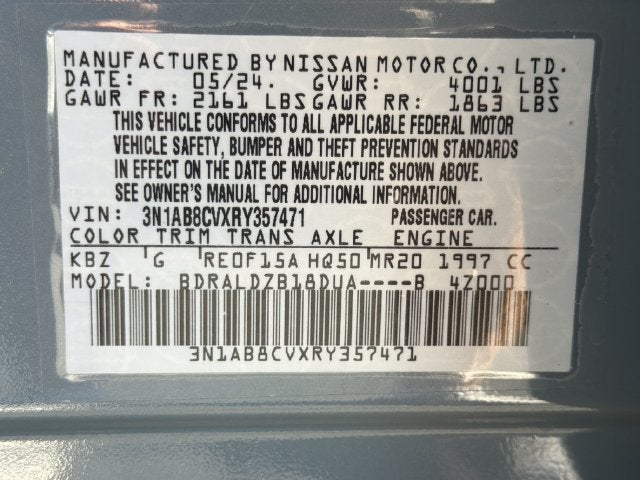 2024 Nissan Sentra SV