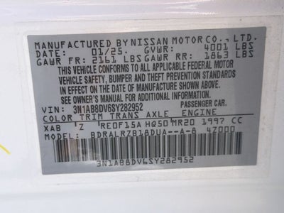2025 Nissan Sentra SR