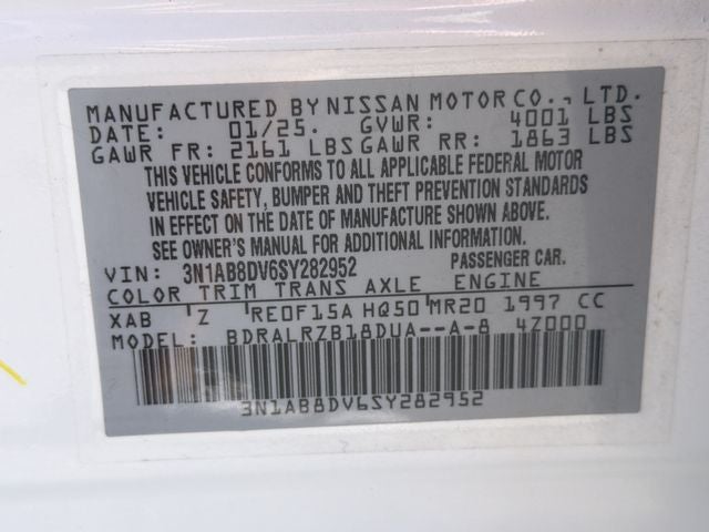 2025 Nissan Sentra SR