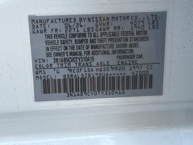 2026 Nissan Sentra SV
