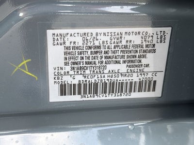 2026 Nissan Sentra SV