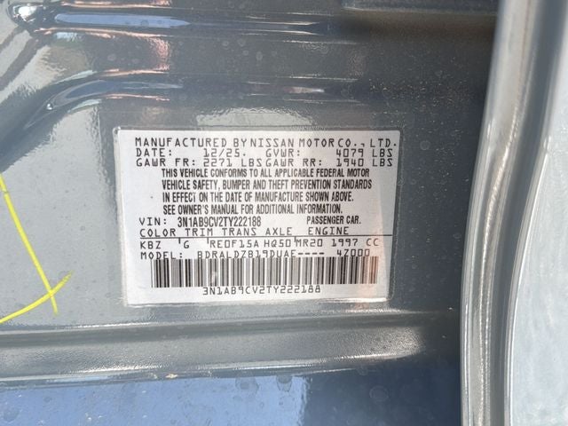 2026 Nissan Sentra SV