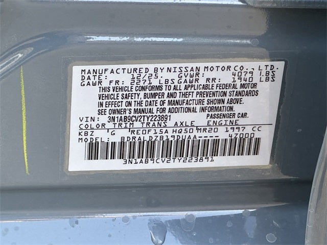 2026 Nissan Sentra SV