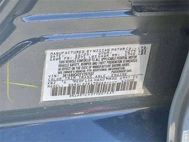 2026 Nissan Sentra SV