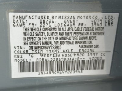 2027 Nissan Sentra SV
