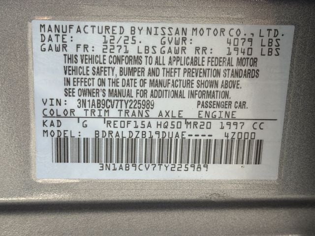 2026 Nissan Sentra SV