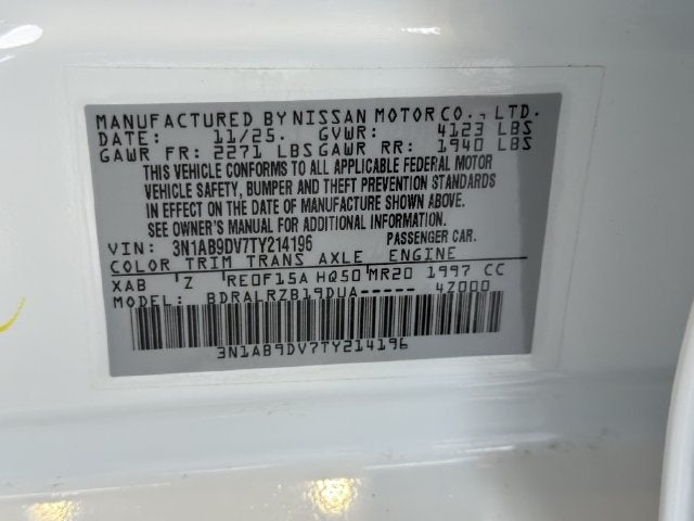2026 Nissan Sentra SR