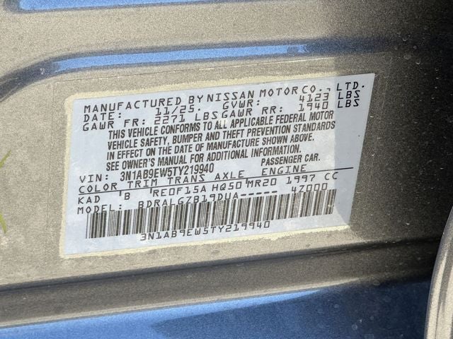2026 Nissan Sentra SL