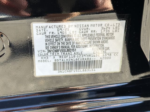 2025 Nissan Versa 1.6 SR