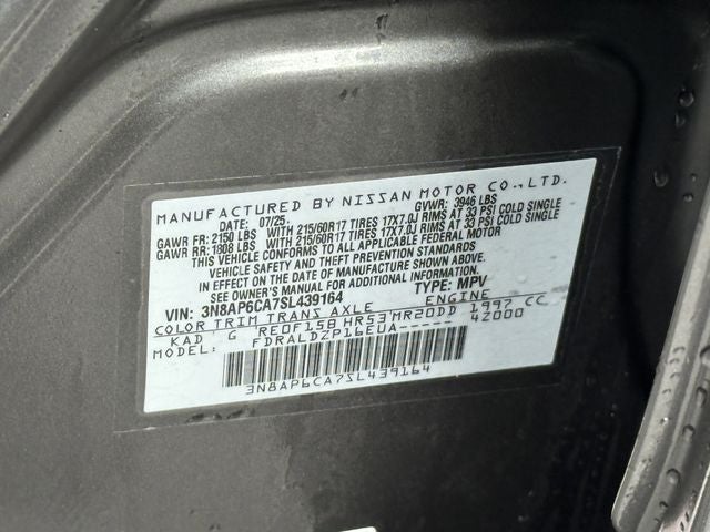 2025 Nissan Kicks SV