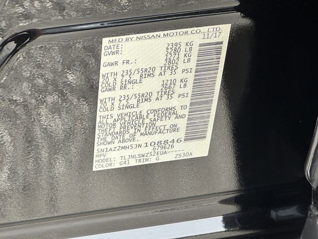 2018 Nissan Murano Platinum