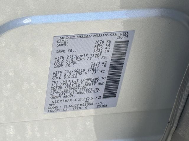 2025 Nissan Pathfinder SV