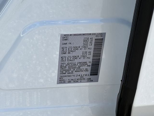 2026 Nissan Pathfinder SV