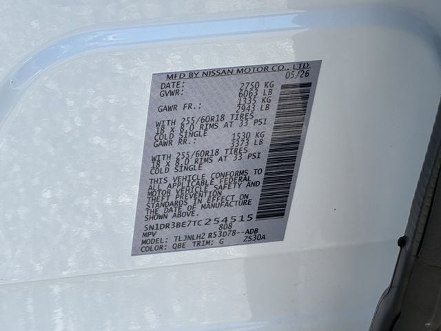 2026 Nissan Pathfinder SV