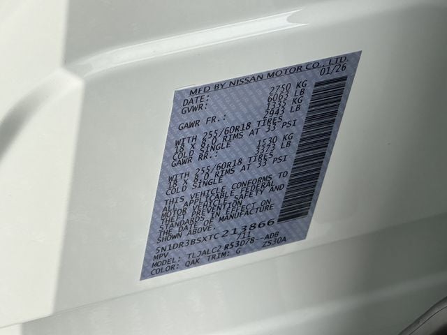 2026 Nissan Pathfinder SV