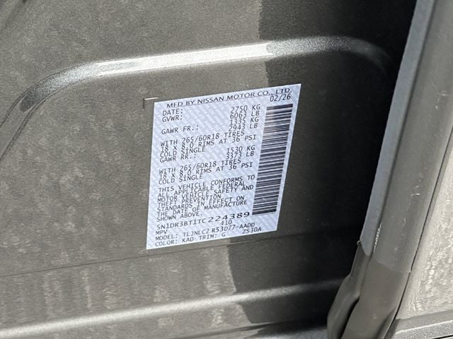 2026 Nissan Pathfinder SV