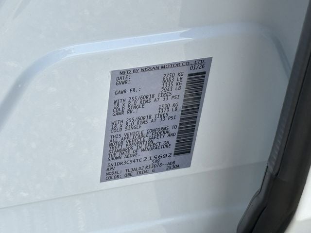 2026 Nissan Pathfinder SL