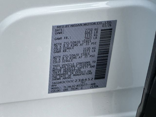 2026 Nissan Pathfinder SL