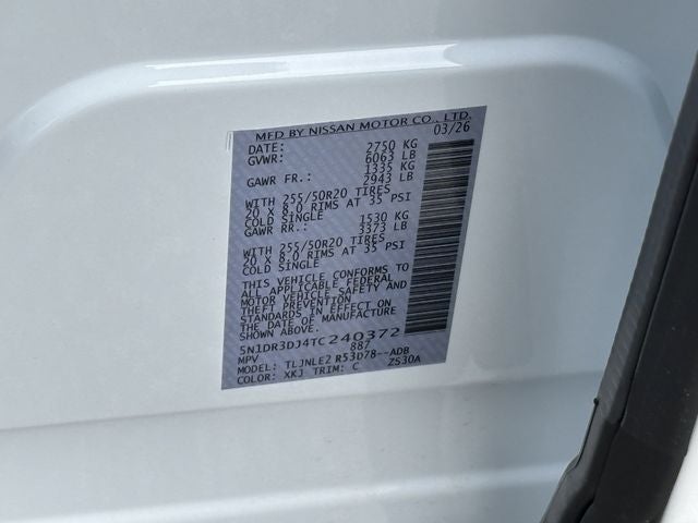 2026 Nissan Pathfinder Platinum