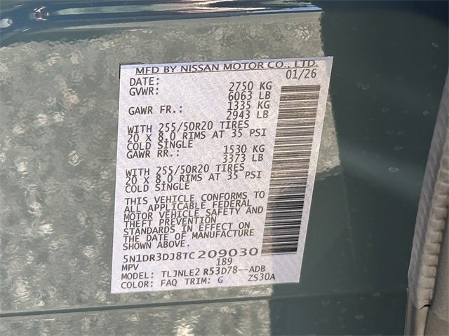 2026 Nissan Pathfinder Platinum