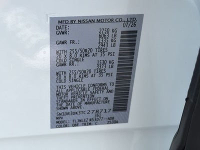 2026 Nissan Pathfinder Platinum
