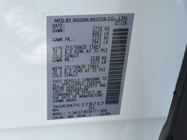 2026 Nissan Pathfinder Platinum