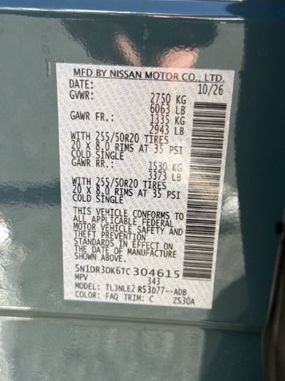 2026 Nissan Pathfinder Platinum