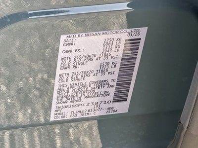 2026 Nissan Pathfinder Platinum