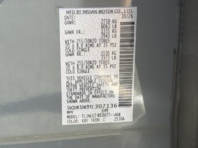 2026 Nissan Pathfinder Platinum