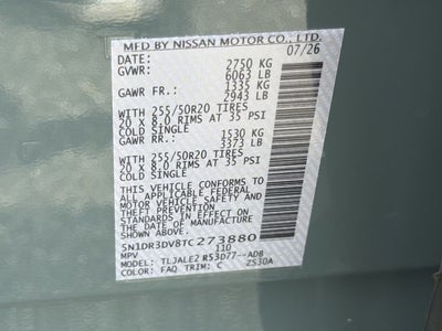 2026 Nissan Pathfinder Platinum