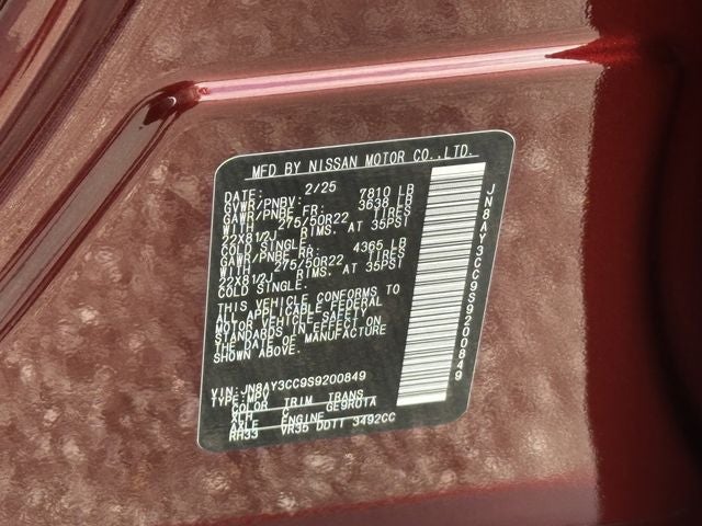 2025 Nissan Armada Platinum Reserve