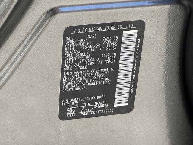 2026 Nissan Armada Platinum