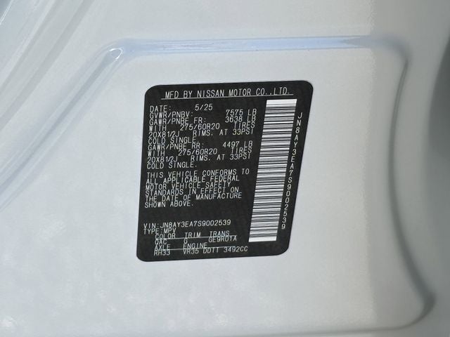 2025 Nissan Armada Platinum