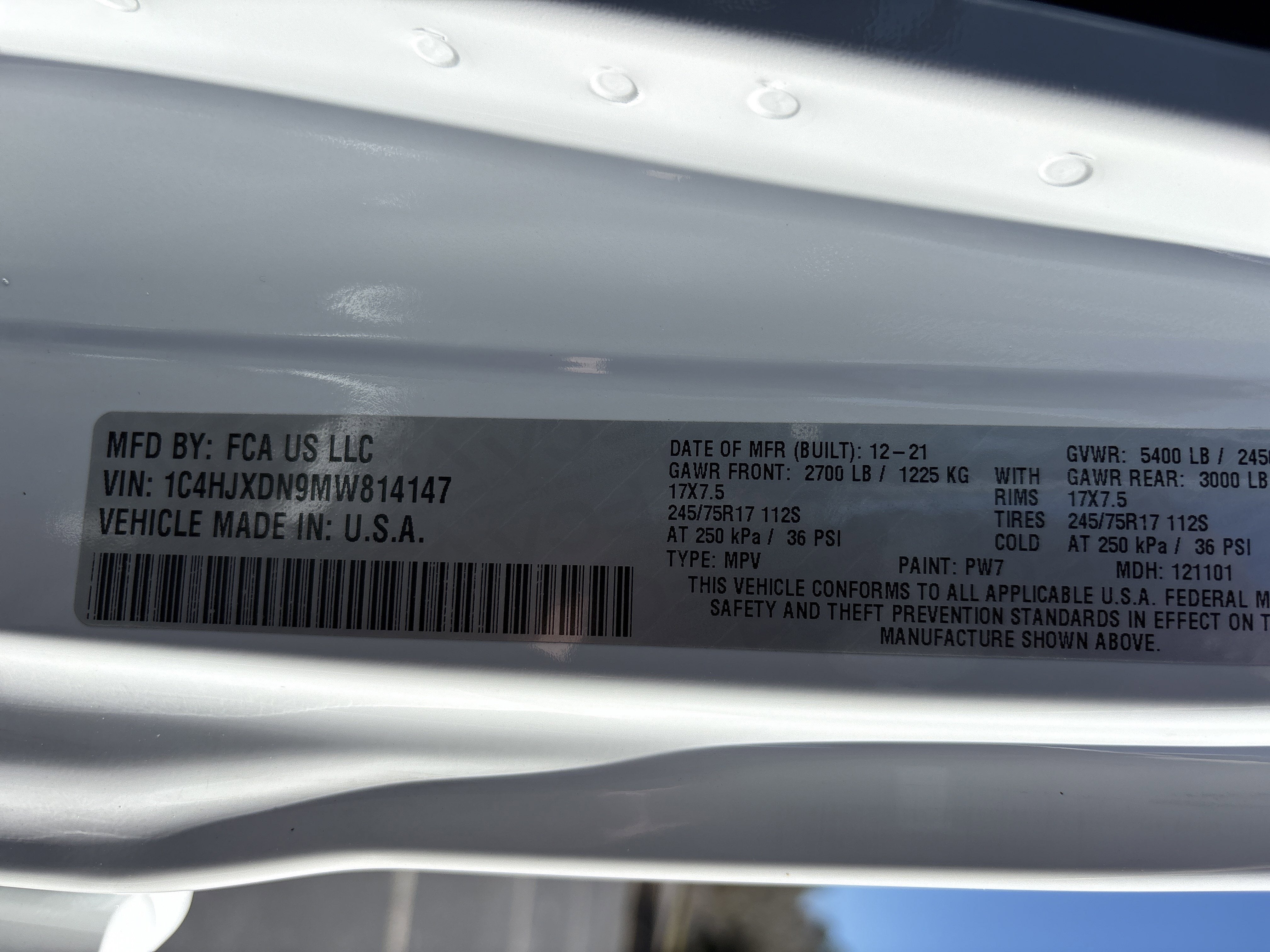 2021 Jeep Wrangler Unlimited Sport S