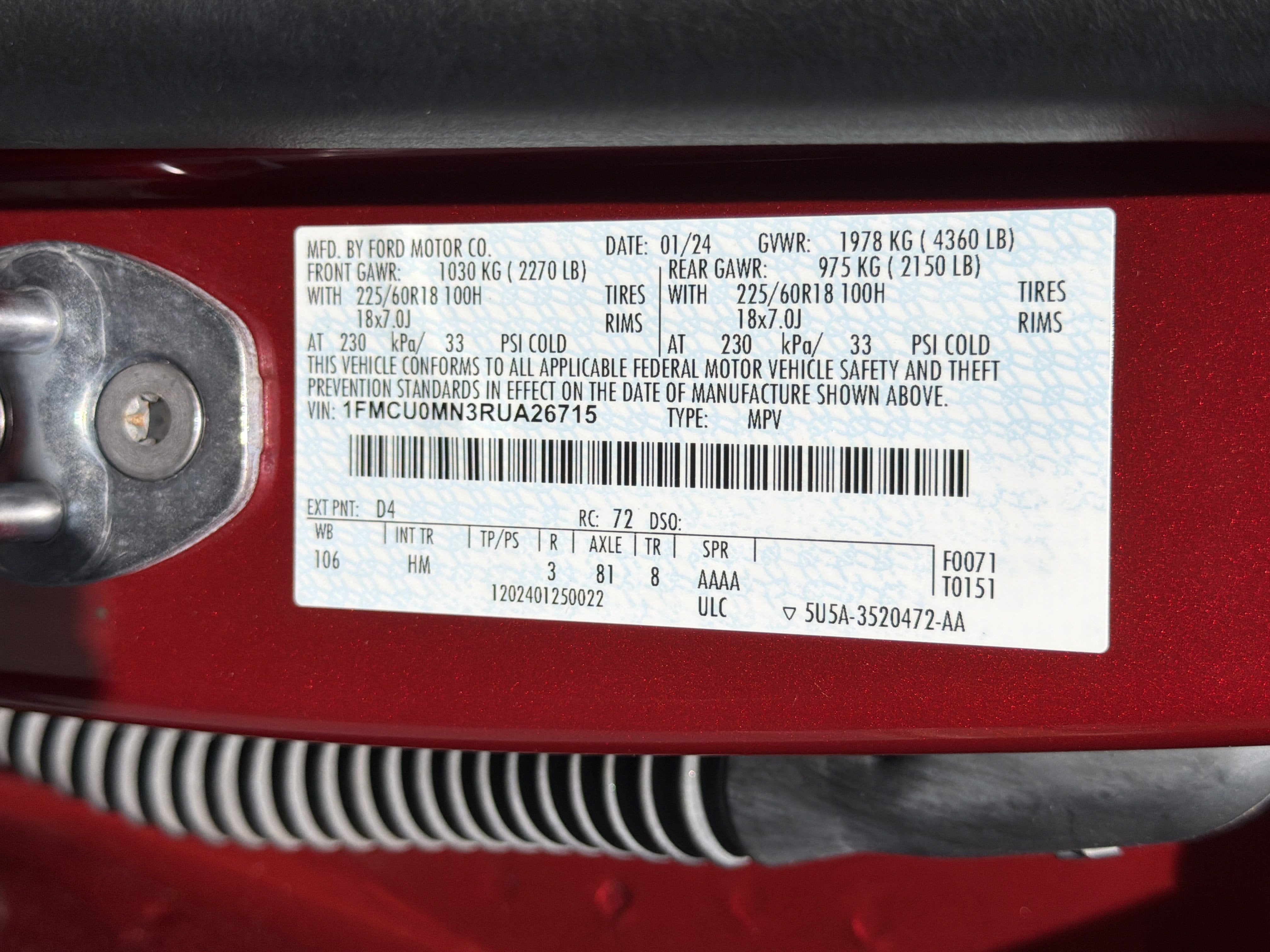 2024 Ford Escape ST-Line