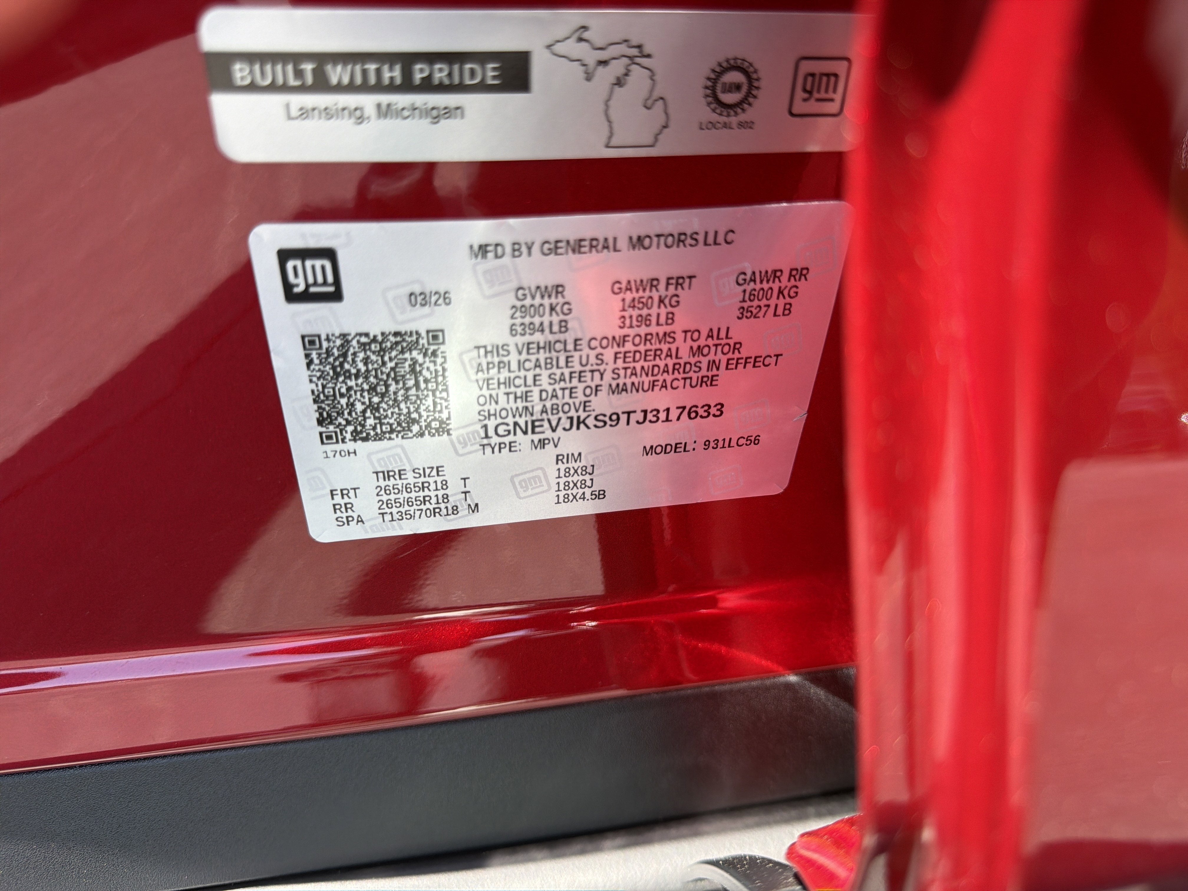 2026 Chevrolet Traverse AWD Z71