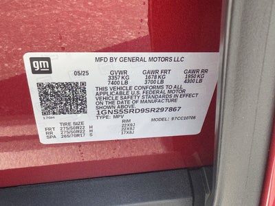 2025 Chevrolet Tahoe Premier